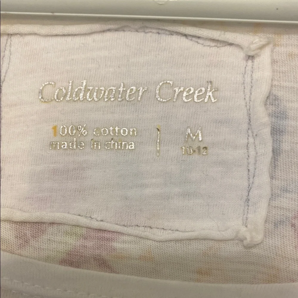 Coldwater Creek Pink and Yellow Fitted 3/4 Sleeve Blouse - Picture 4 of 4